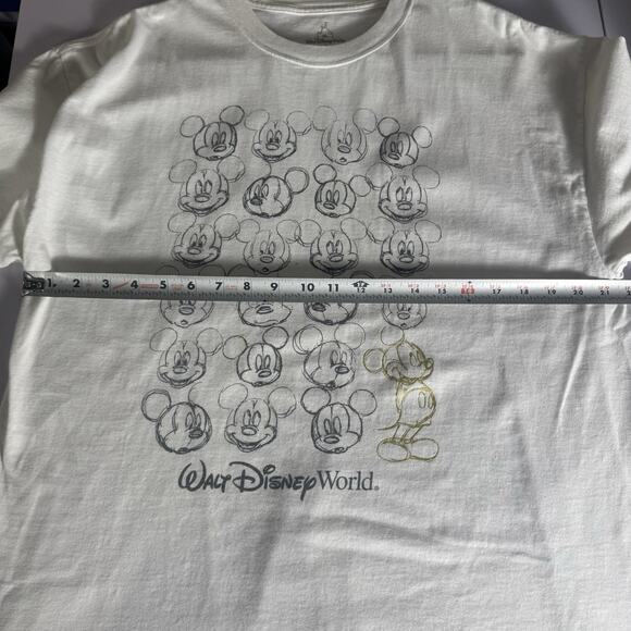 Vintage Mickey Mouse White XL T-shirt Walt Disney World Size Extra Large, Y2K - Picture 6 of 7